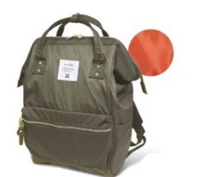 Модный школьный рюкзак anello, самый высокий холщовый рюкзак, женский и мужской брендовый рюкзак, очень легкий светильник - Цвет: ARMY GREEN