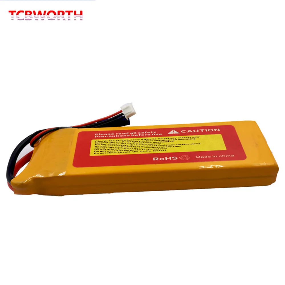 60c do Drone s do Quadrotor dos Aviões do Helicóptero do Avião de rc 60c de Tcbworth Bateria Lipo 7.4 v 6000 Mah 2 s rc 8 Cheap lipo battery