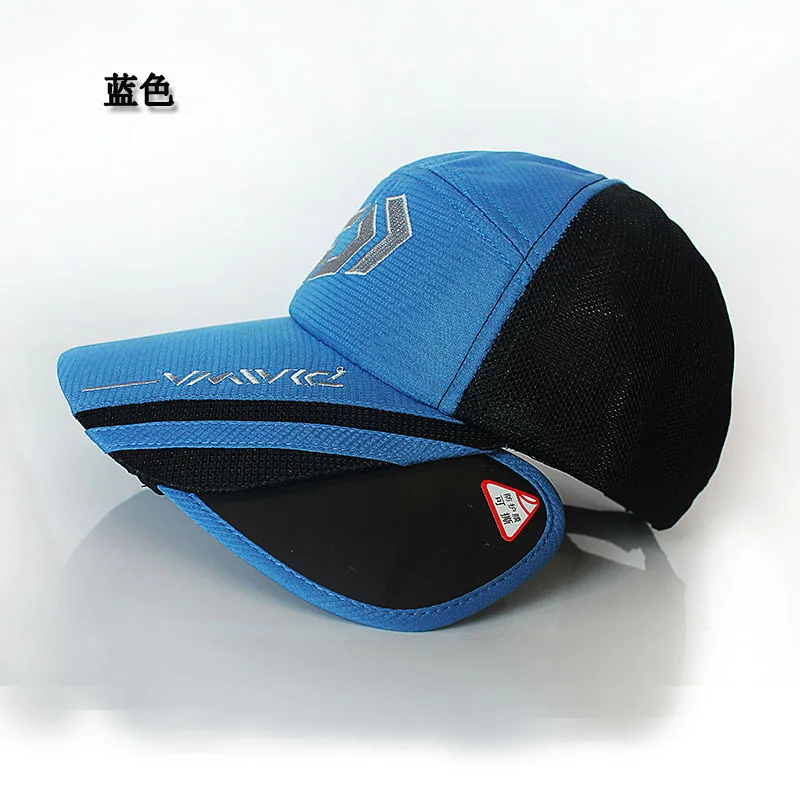 DAWA Мужская Регулируемая дышащая удобная шапка для походов спорта рыбалки солнцезащитный козырек бейсболка Fisher Мужская кепка - Цвет: Синий