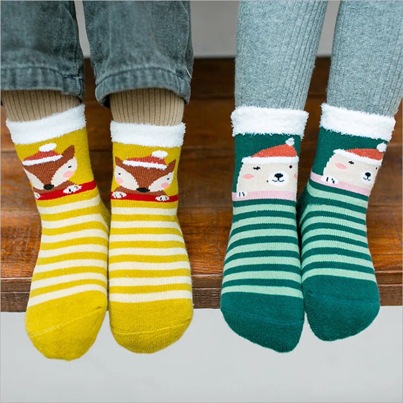 

Newborn Baby Boys Girls Cotton Socks 2019 New Year Children Autumn Winter Warm Soft Sock Infant Toddler Kids Christmas Socks Hot