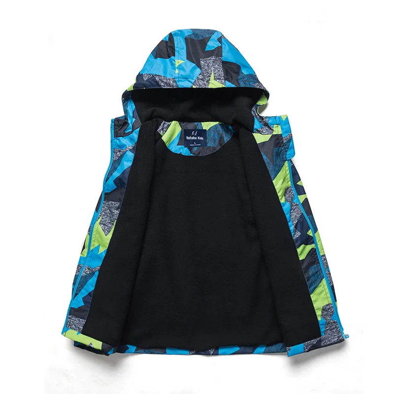 Куртки на девочек и мальчиков Дети Мальчики Осенне-весенняя верхняя одежда Водонепроницаемый ветрозащитные спортивные толстовки куртки