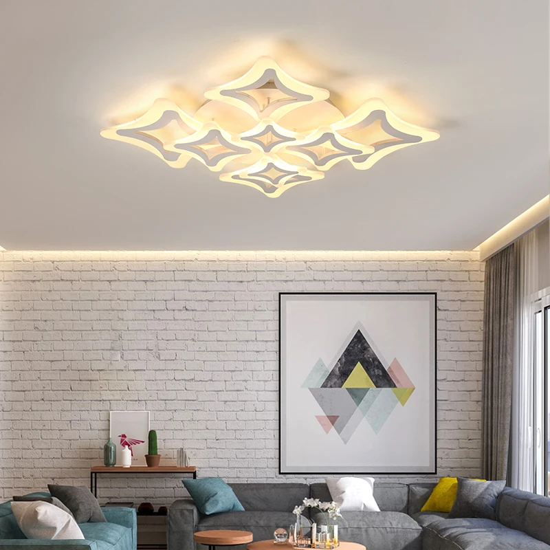 

LICAN Ceiling Lights for Living room Bedroom Avize Luminaire hone lighting lustre de plafond moderne Modern Dimming Ceiling Lamp