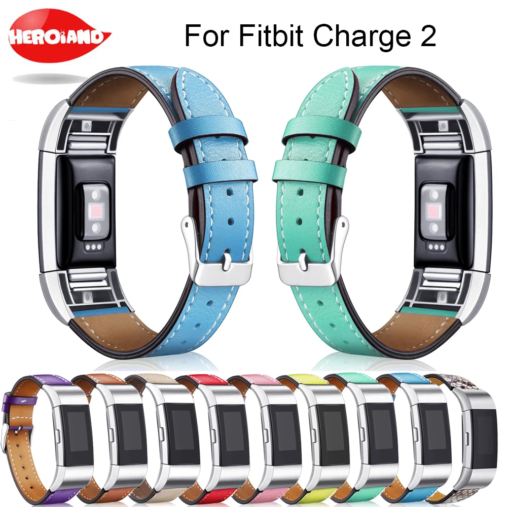 Сменный кожаный ремешок для Fitbit Charge 2 сменный фитнес браслет со сменной рамой из