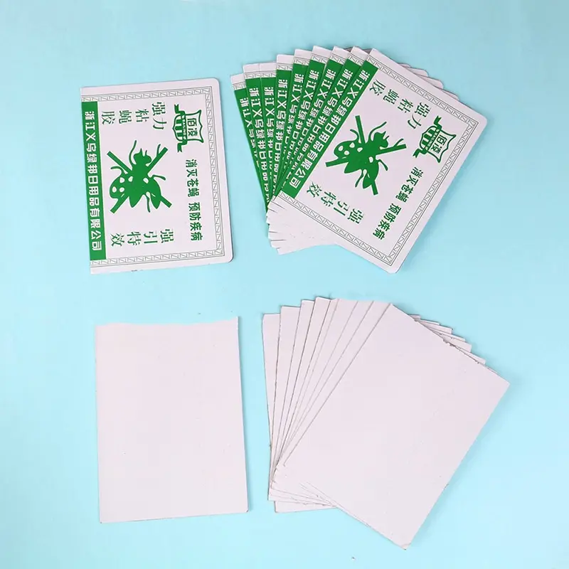 

10PCS 2 Styles Fly Glue Paper Trap Catchers Strong Flies Moths Bed Bugs Sticky Board Ants Spiders Pests Insect Control Board