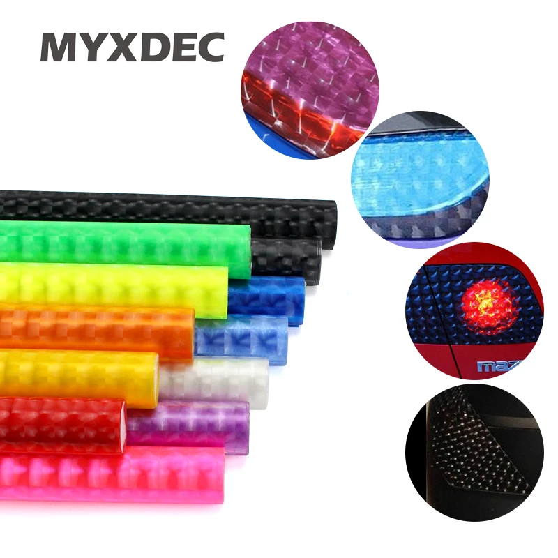 

10m/Roll x30Cm 12 colors Styling Auto 3D Cat's Eye Car Sticker Smoke Fog Light HeadLight Taillight Tint Vinyl Film Free Shipping