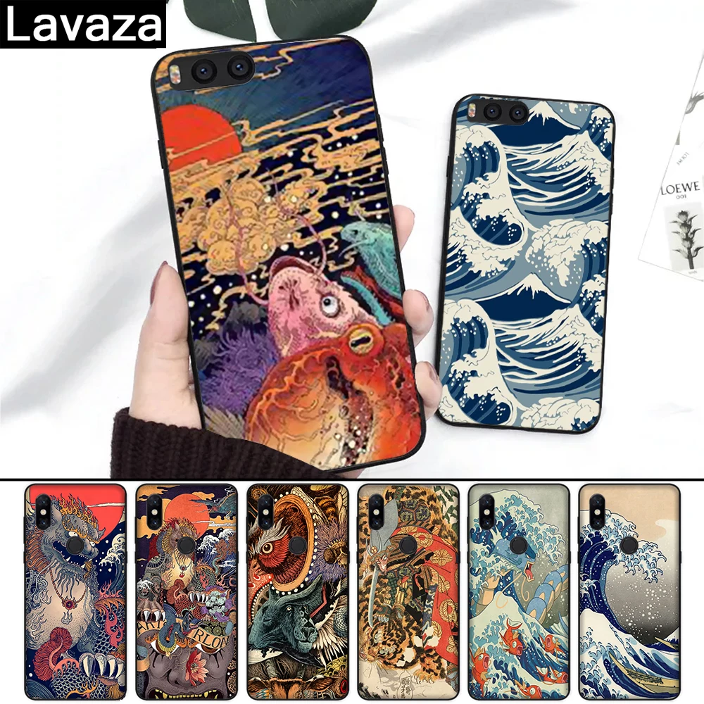 

Lavaza Japanese style Art Japan Silicone Case for Xiaomi Redmi 4A 4X 5A S2 5 Plus 6 6A Note 4 Pro 7 Prime Go