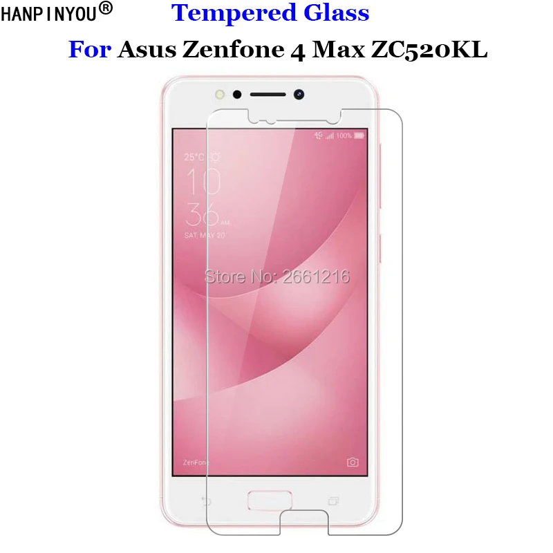 

For Asus Zenfone 4 Max ZC520KL Tempered Glass 9H 2.5D Premium Screen Protector Film For Asus Zenfone 4 Max ZC 520KL 5.2"