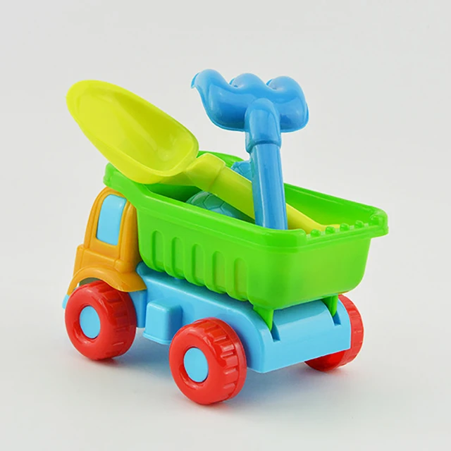 5Pcs/set Children Kids Beach Toys Set Summer Sand Play Sand Dredging Tools for Beach Play Sand Water Game Play Cart Toys 4