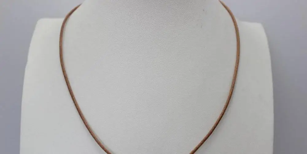 

Primary color Leather black Freshwater Pearl Necklace17"handmade"Beauty no metal a(5.18)