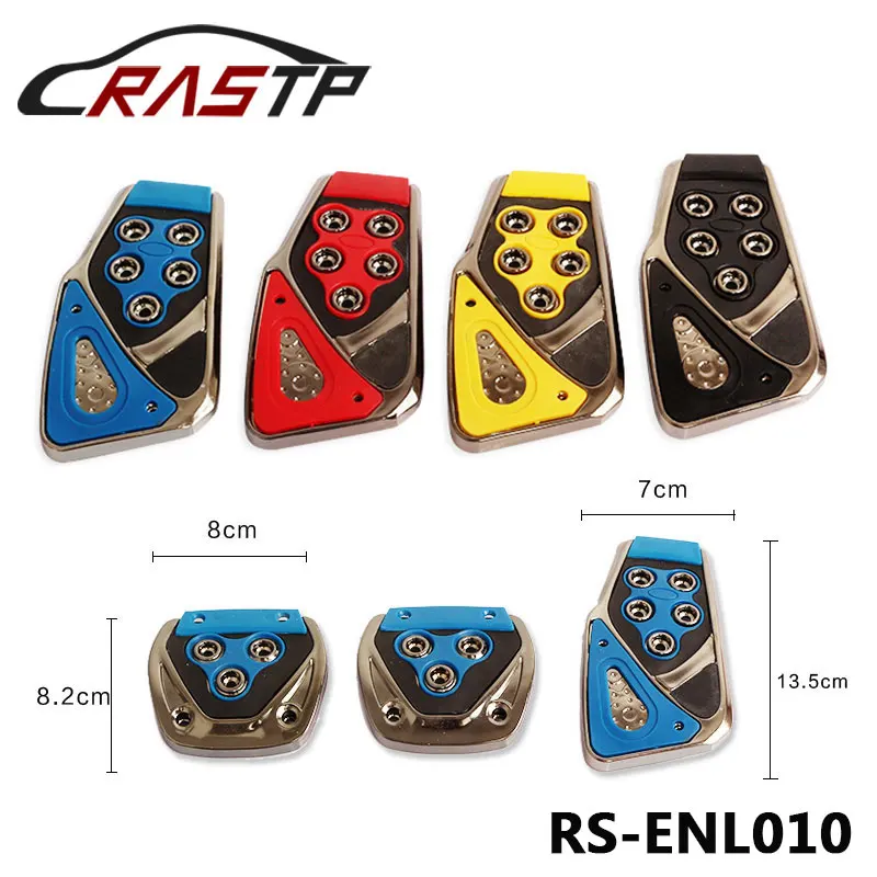

RASTP Cheap Car Styling Racing Pedals Universal Manual Brake Pedals Foot Rest Auto Pedal Pads RS-ENL010