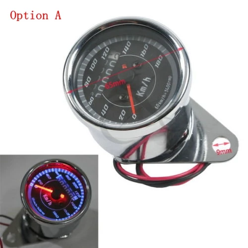 Universal Motorcycle LED Odometer/Tachometer Speedometer Gauge For Harley XL Sportster Honda Cafe Racer Yamaha Virago XV 250 500 Universal Motorcycle LED Odometer/Tachometer Speedometer Gauge For Harley XL Sportster Honda Cafe Racer Yamaha Virago XV 250 500