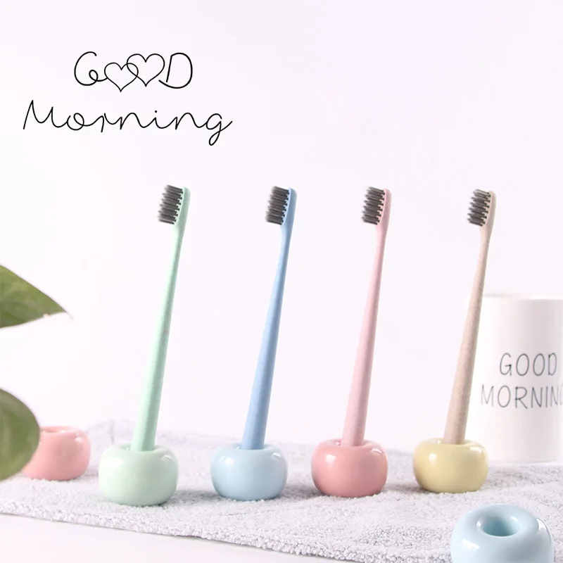 Multifunctional Ceramic Toothbrush Holder Pen Stand Desktop Organizer | Дом и сад