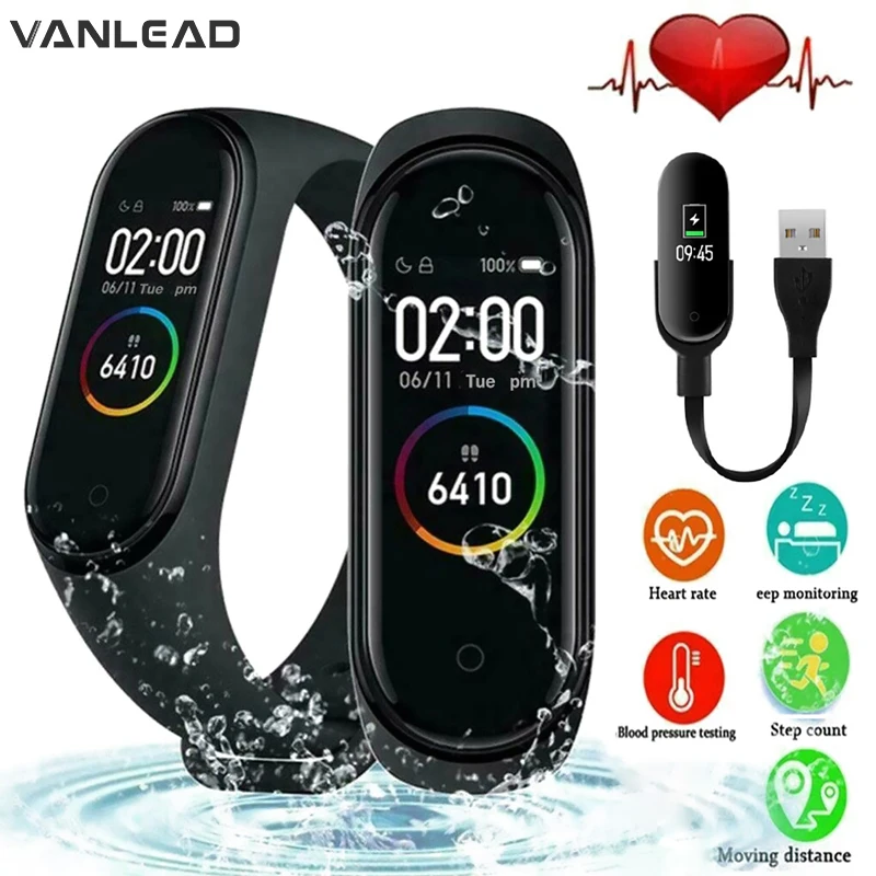 

Smart Wristband M4 Wtch with Replacement Straps Smart Band Heart Rate Activity Fitness Tracker Smart Bracelet M4 Pro
