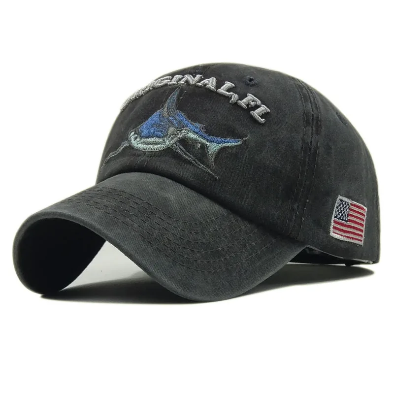 New fashionable men's and women's shark baseball cap, duck's tongue cap