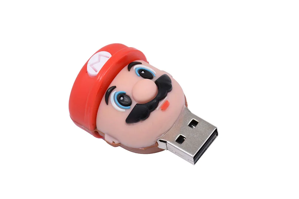 JASTER Super Mario USB флэш-накопитель Флешка в форме героя мультика Флешка 4 ГБ/8 ГБ/16 ГБ/32 ГБ/64 ГБ USB 2,0 карта памяти u диск модные подарки