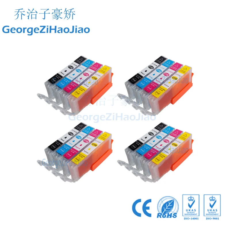 

570XL 16PCS PBKCMY Compatible pgi570 cli571 Ink Cartridges for Canon 570XL Pixma MG 5750 5751 5752 5753 6850 6851 6852 6853