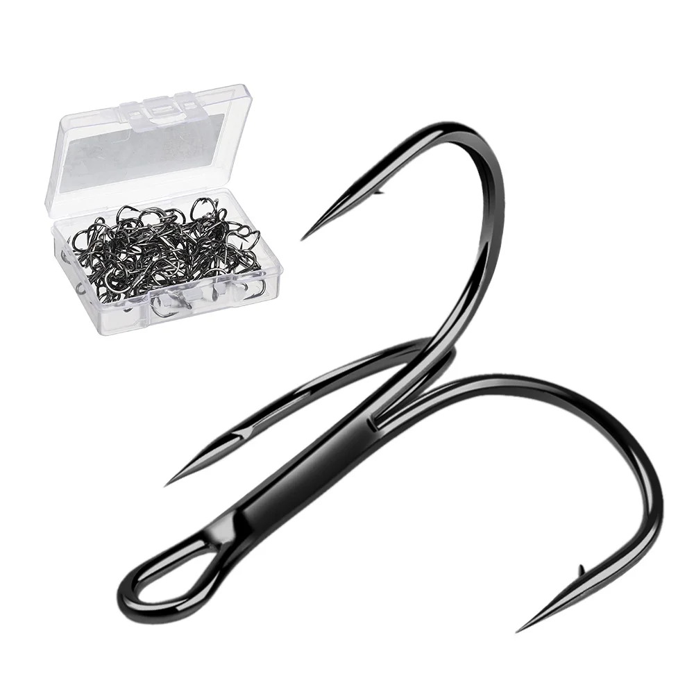 

DONQL 10/20pcs Super Sharp Treble Fishing Hooks Set High Quality Barbed Fishhooks Carp Triple Hooks Sea Tackle Accessories