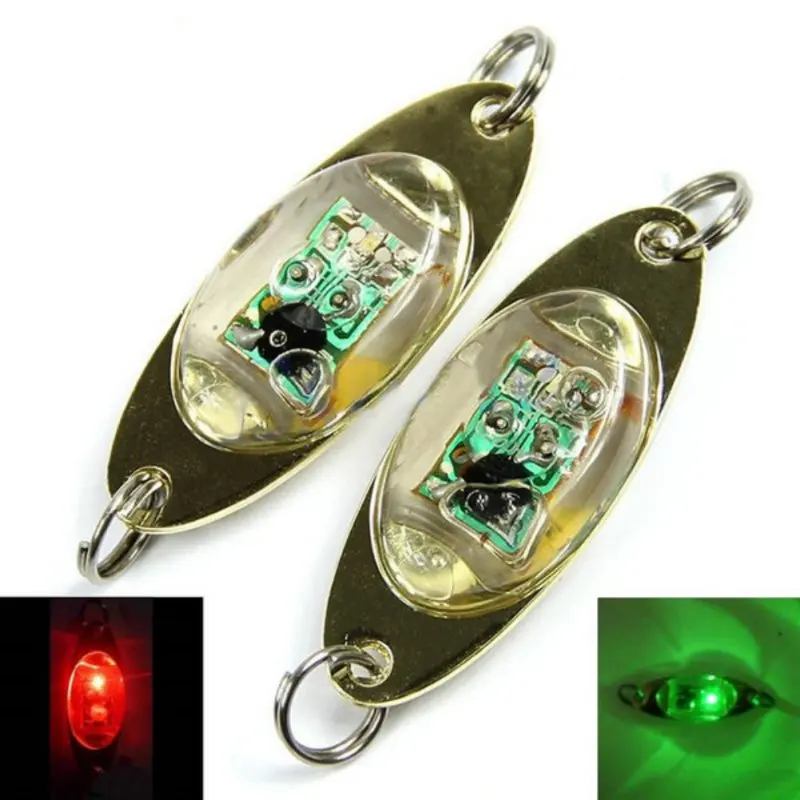 6 cm/2.4 inch LED Deep Drop Underwater Fishing Squid Fish Lure Light Flash Lamp Pesca