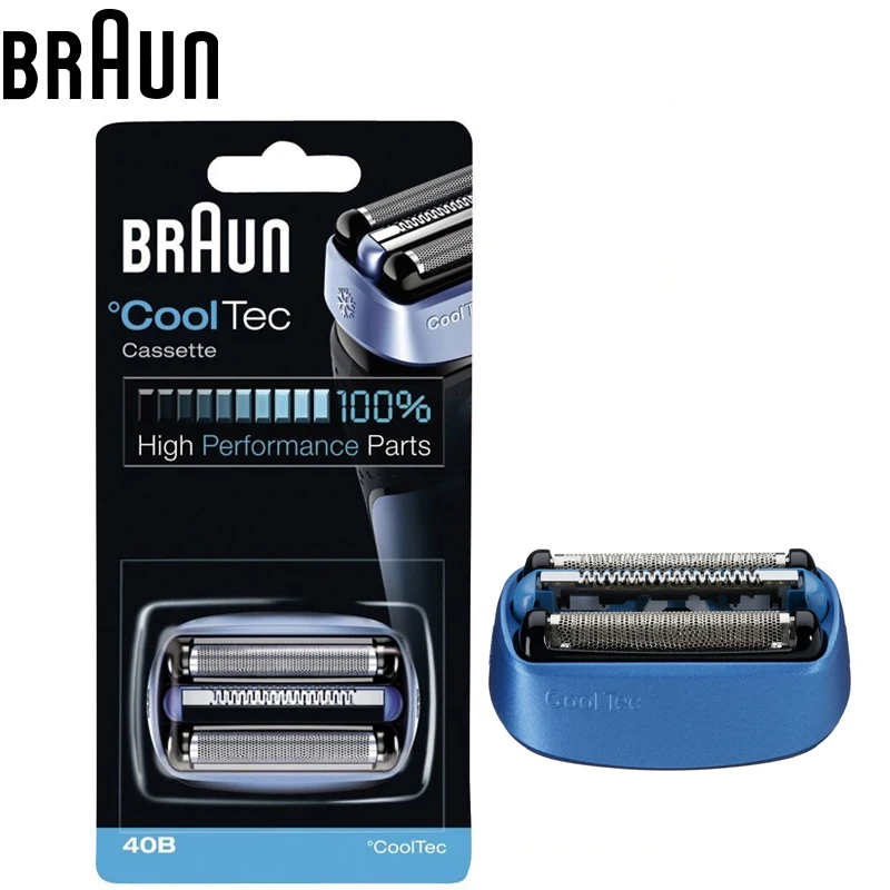 Braun 40B Foil & Cutter Replacement Cartridge CoolTec Cassette Electric shavers Razor Blade Heads Replacements CT5cc CT4s CT2s