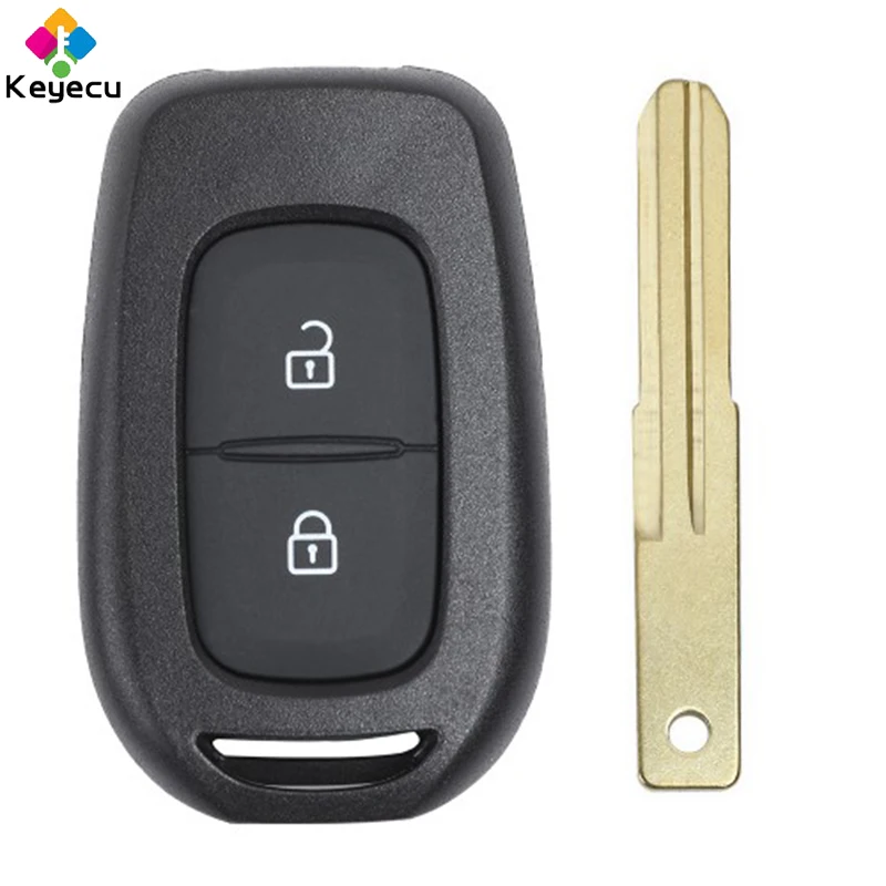 KEYECU Сменный Чехол для дистанционного ключа 2/3 кнопки и лезвие Fob Renault Duster Trafic Clio 4