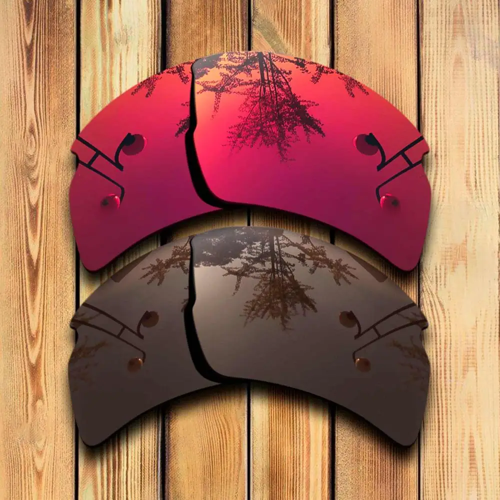 Magenta Red-Brown Точно вырезанные поляризованные Сменные линзы для Flak 2,0 XL Солнцезащитные очки коричневого цвета-выбор - Цвет линз: Magenta Red-Brown