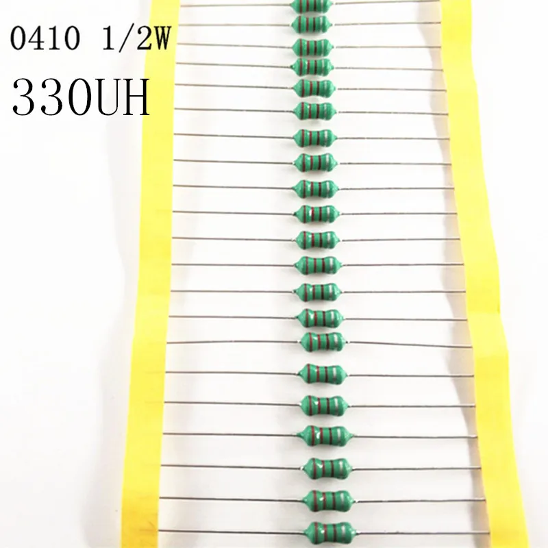 50pcs/lot 1/2W Chromatic ring inductor DIP 0410 330UH AL0410-331K 0.5W inductance | Обустройство дома