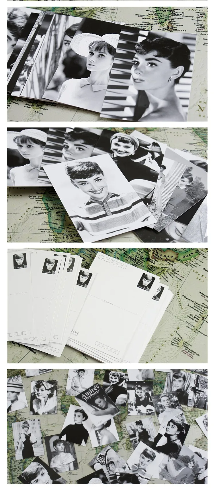 30 листов/лот Почтовая открытка с Хепберн Одри/поздравительная открытка/модный подарок