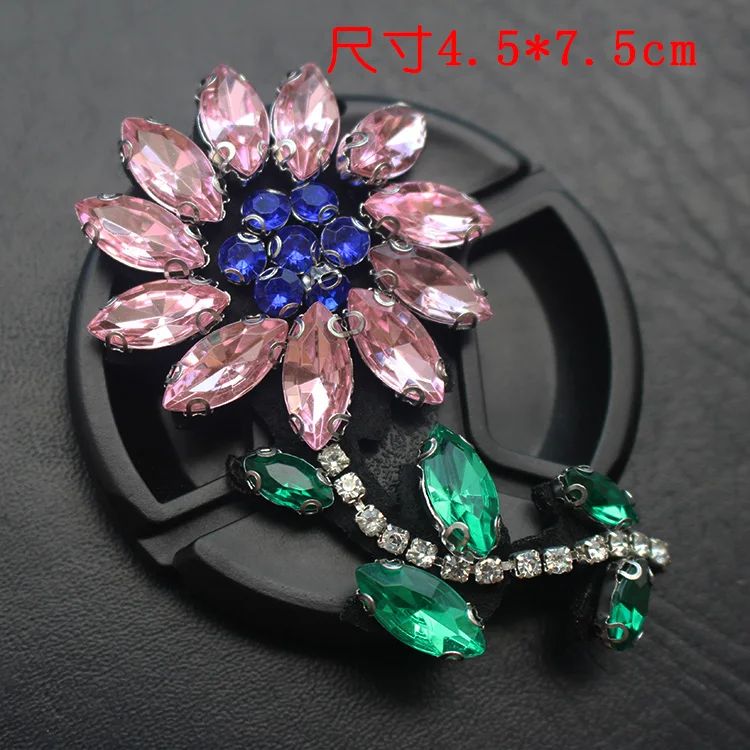 4 Pz Highgrade 4.5*7.5 Cm Bordato Diamante Decorativo In Rilievo Toppe E Stemmi Applique Toppe Parches Para La Ropa Toppe E Stemmi Per Vestiti