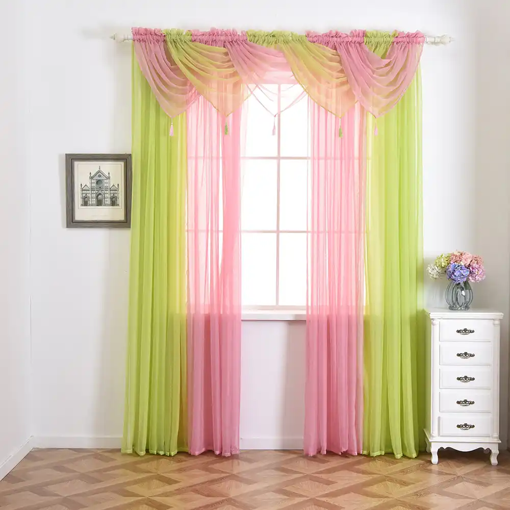Pelmet Valance Voile Curtain Swags All Colours Net Curtains Voile