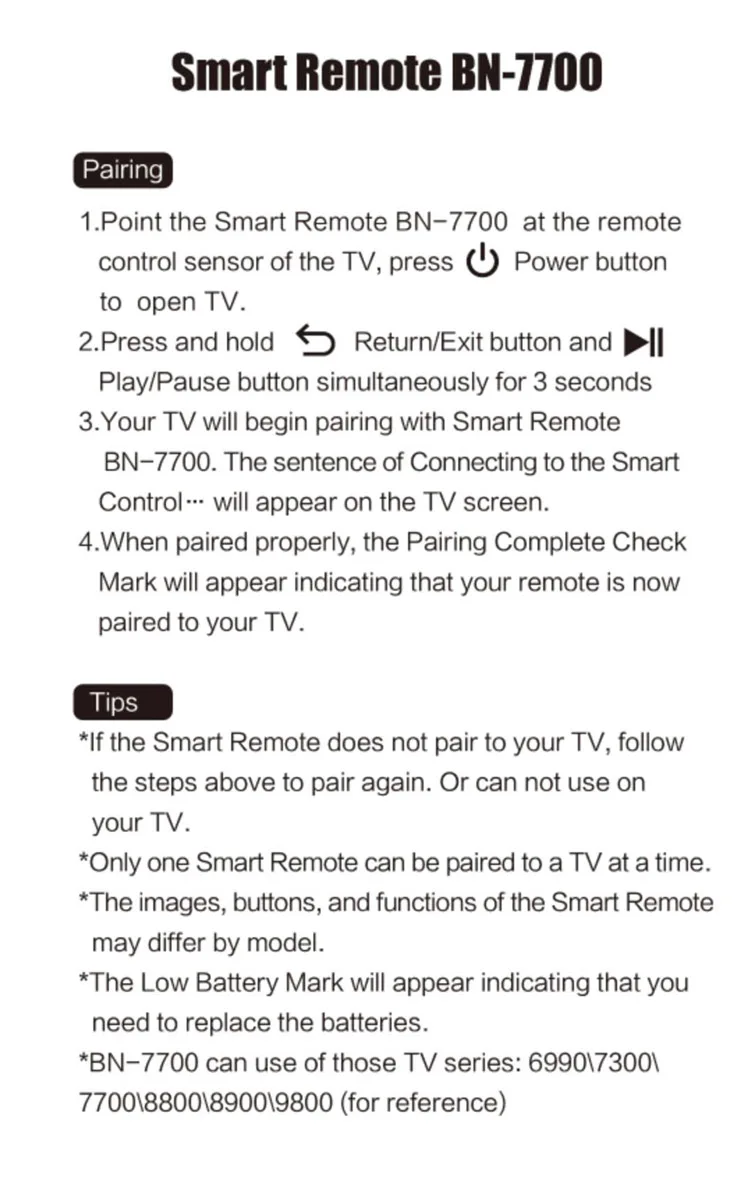Tesiway Remote FOR SAMSUNG 3D Smart TV BN7700 BN59-01259B Smart LCDLED TV Wireless Bluetooth Remote Replacement Remote Control2