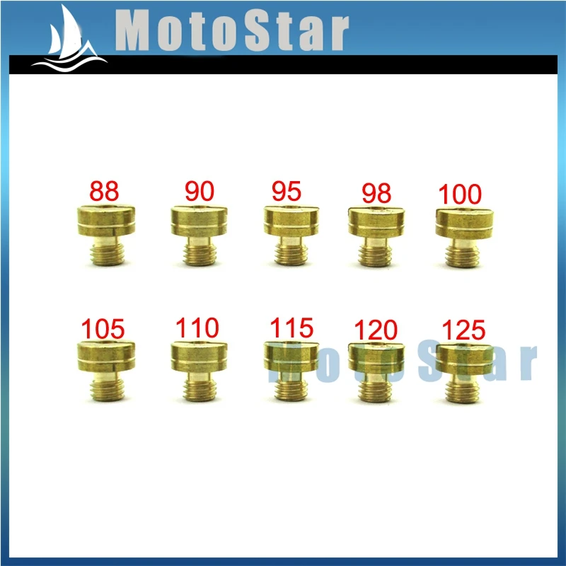 #88 90 95 98 100 105 110 115 120 125 большие круглые главные струи для Mikuni N100/604 карбюратор VM22 VM24