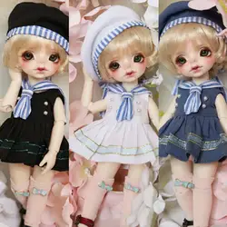 BJD куклы комплект одежды Белый Черный темно-синие западный стиль одежды костюм моряка для 1/6 1/8 BJD Imda3.0 куклы аксессуары