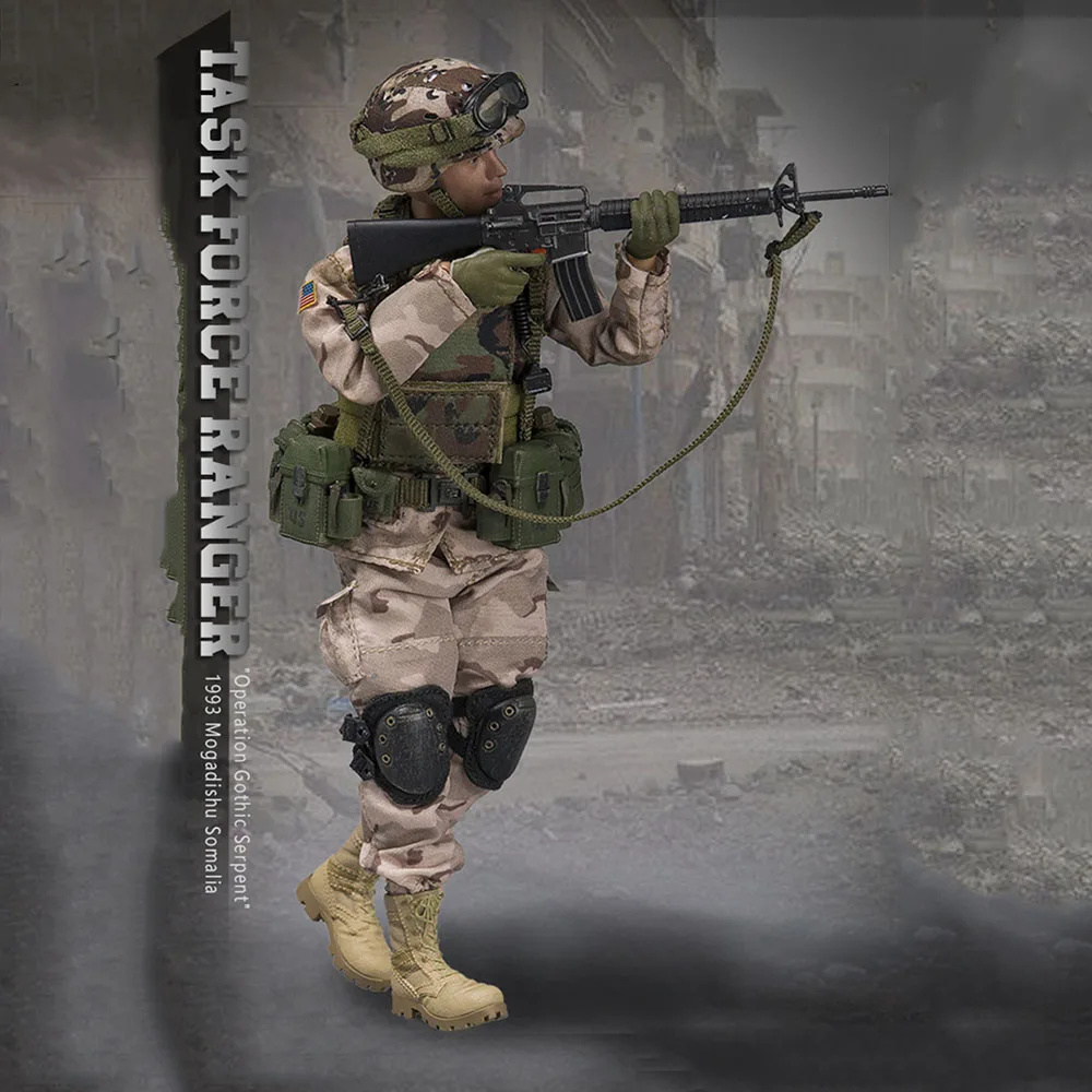 

1/12 Collectible Full Set Solider Chalk Leader 75th Ranger-TASK FORCE RANGER LW001 Captain Figure Model for Fans Gifts