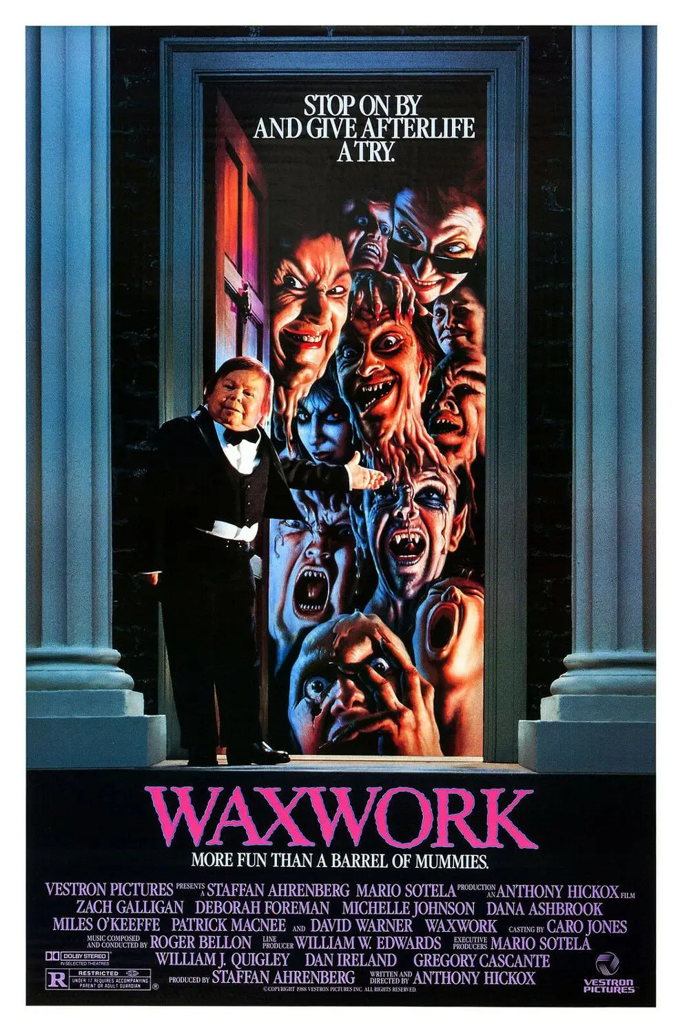 N0058 WAXWORK фильм ужас стикер на стену шелковая ткань плакат искусство домашний декор яркий