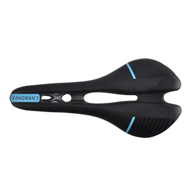 bicycle full carbon fiber saddle road bike vtt racing seat Wave selle wide saddle men sans cycling Seat mat bike Spare Parts - Цвет: black blue stripe