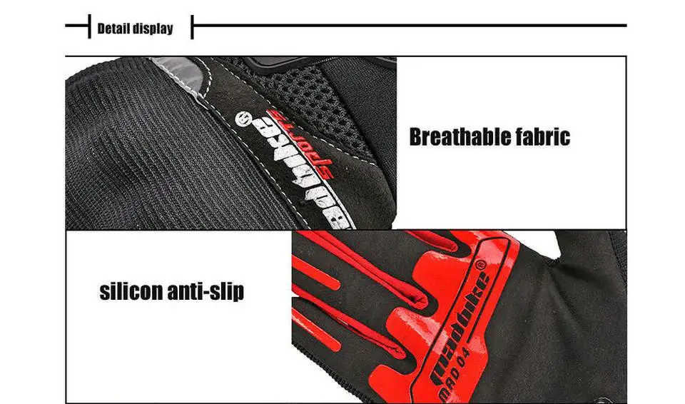 Мужские летние уличные Верховые перчатки внедорожные перчатки для мотоцикла сенсорный экран дышащие защитные полный митенки для пальцев