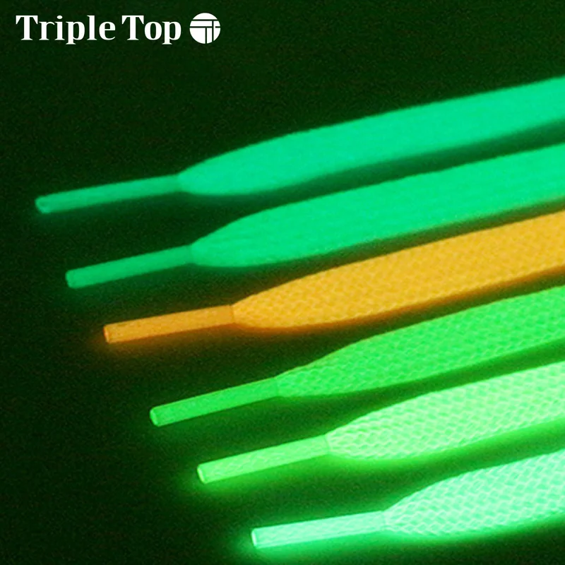 TripleTop флуоресцентные прочные Молодежные эластичные шнурки с повседневной обувью