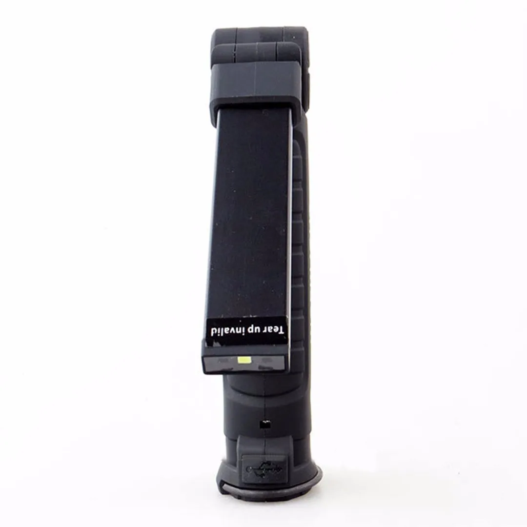 COB LED Rechargeable Magnet Flashlight Flexible Inspection Torch Work Light