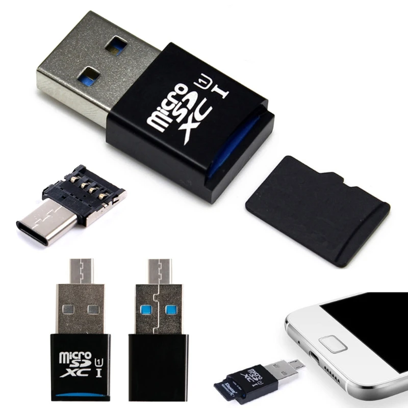 TCAM type C USB 3,0 Micro SD TF кардридер для ПК ноутбука Macbook S8 Note8 G6 Android