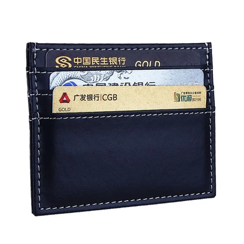 

Men Vintage Function Credit Card Holder PU Leather Passport Cover Rfid Bank Storage Organizer Business ID Slim Purse Wallet Case