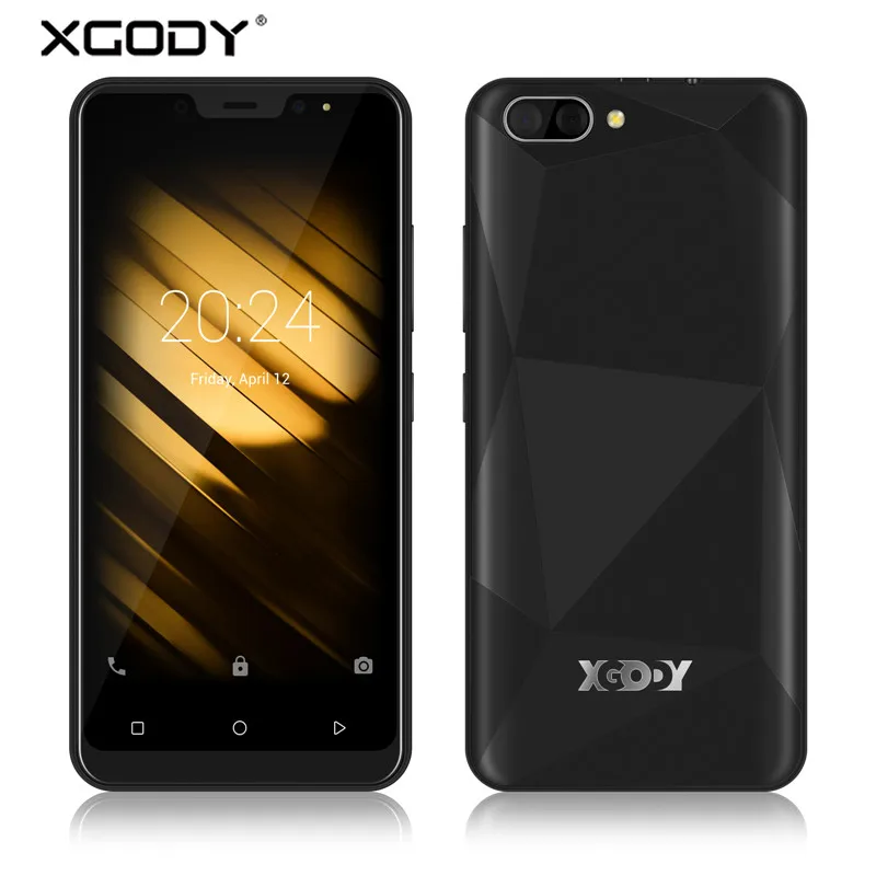 

Original Xgody X27 Smartphone 3G WCDMA Android 9.0 Quad Core MTK6580 5.0" Screen 1GB RAM 16GB ROM Dual Cameras Mobile Phone