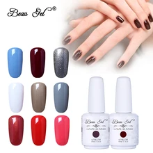 Beau гель 15 мл УФ-гель для ногтей долговечный 298 цветов Гель-лак для ногтей лак замачиваемый Гель-лак для ногтей