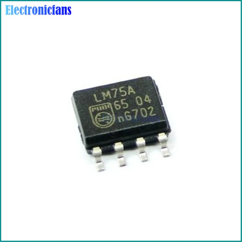 10pcs new lm75ad lm75a lm75 sop8 sop 8 i2c iic digital temperature