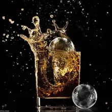 Черный 6 ледовые шарики производитель круглая Сфера лоток кубик прессформы шарик виски коктейлей из силикона