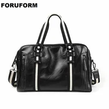 Мужская сумка кожаная большая дорожная сумка модная сумка через плечо мужская дорожная Туристическая сумка повседневная сумка через плечо LI-2396