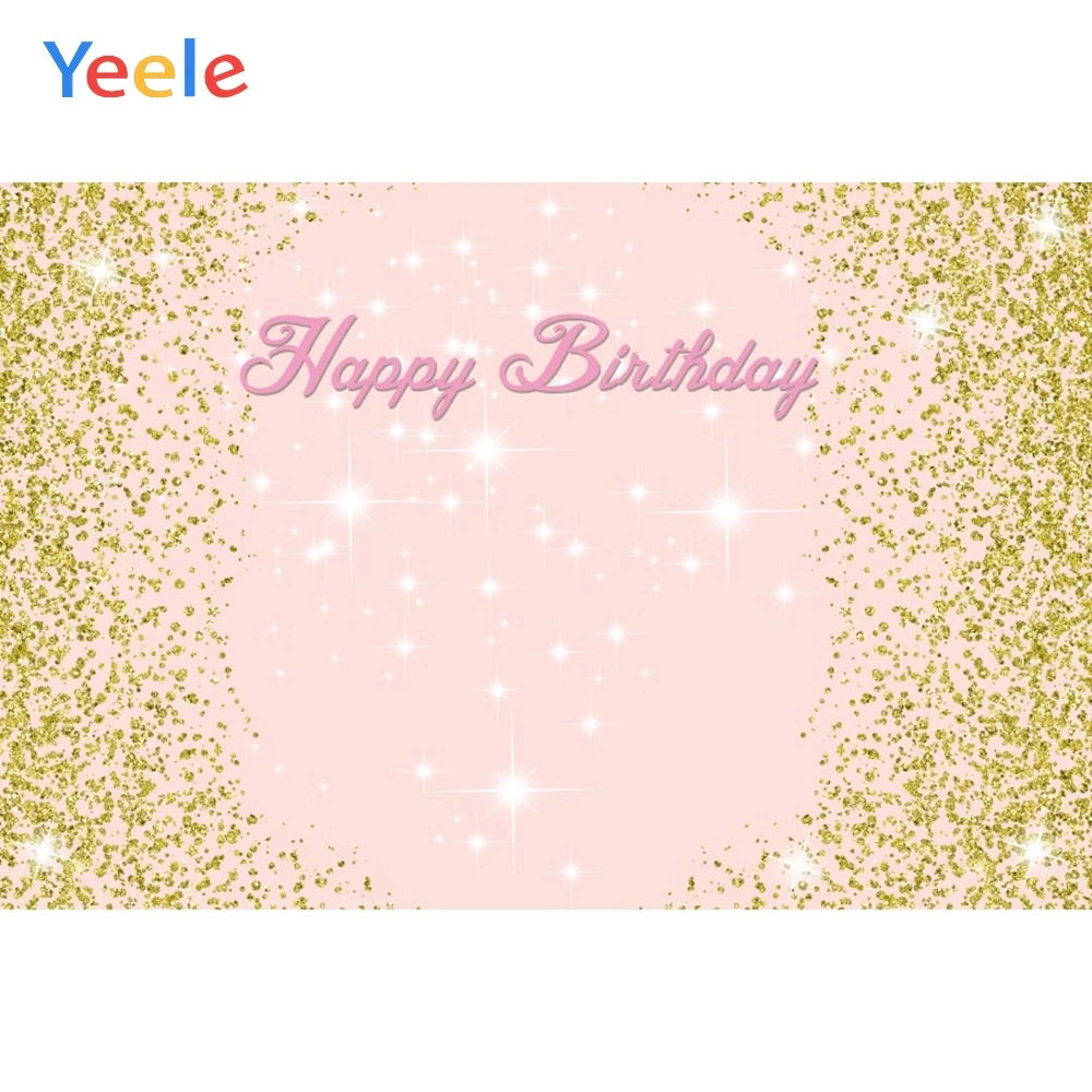 

Yeele Vinyl Golden Shining Spot Baby Birthday Party Photography Backdrops Children Photographic Backgrounds For Photo Studio