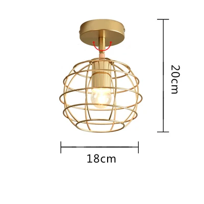 Современного потолочный светильник Nordic Утюг потолочный светильник золото обратно светодиодный E27 светильник ing приспособление для Спальня гостиной, кухни, художественное украшение дома - Цвет корпуса: Type G