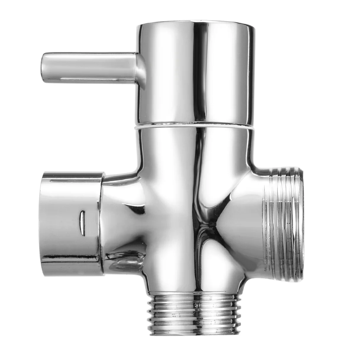 Brass 3-Ways Shower Head Diverter Valve T-adapter Bath Toilet Bidet Sprayer Faucet For Bathroom Hardware Supplies