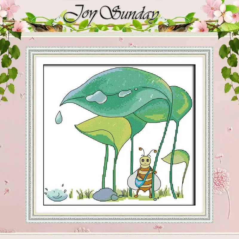 Ants under the leaves counted Cross Stitch 11CT 14CT Set Wholesale DIY Cross-stitch Kit Embroidery Needlework | Дом и сад