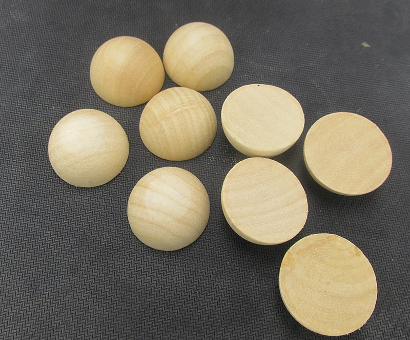 Free Shipping! 30mm Unfinished Half Wooden Beads Beads AliExpress